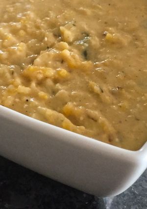 Una foto de Polenta con queso 🧀