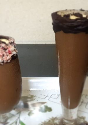 A picture of Chocolate milk shake.