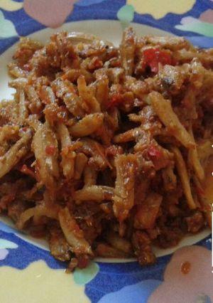 Foto resep Sambal goreng teri