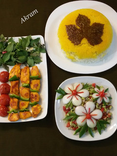 عکسی از دستور جوجه کباب تابه ای