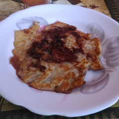 A picture of Choco filled pancake.