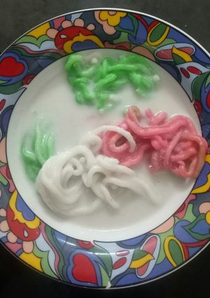 Foto resep Petulo kuah santan a.k.a putu mayang