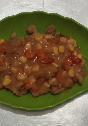 Foto resep Ayam krispy saus asam manis wortel jagung