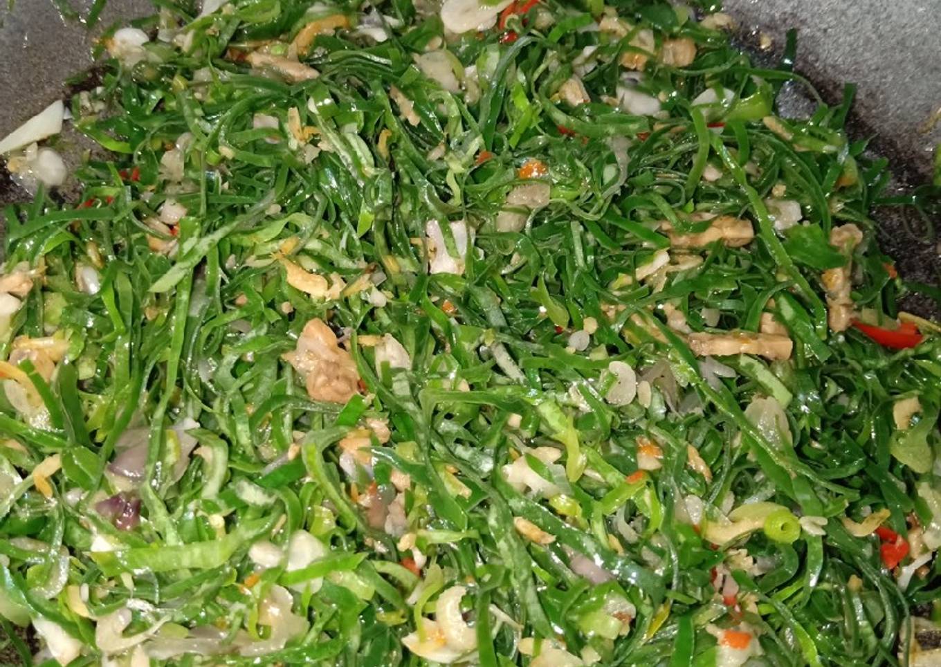 Oseng pedas daun kencur