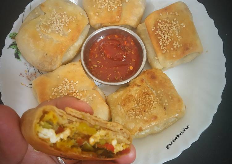 Recipe of Homemade Crispy stuffed flatbread