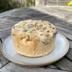 A picture of Glacé au Nièr Beurre - Jersey black butter ice cream.