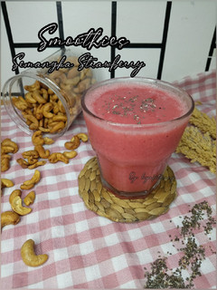 Foto resep Smoothies semangka strawberry