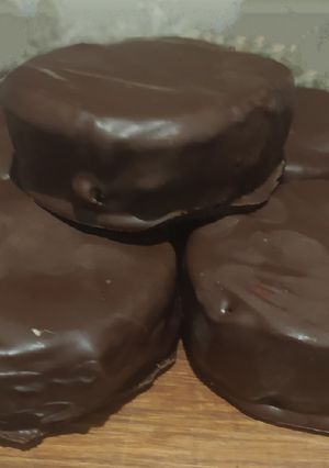 Una foto de Alfajores de chocolate