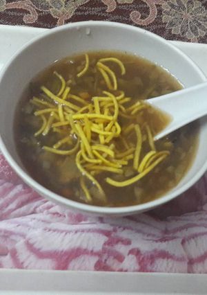 A picture of Hot and Sour Soup.