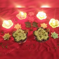 A picture of Beetroot Diya Sweet.