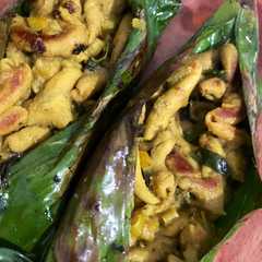 รูปของ Pepes usus bumbu kuning bakar