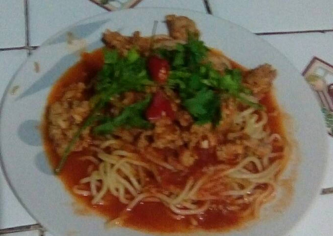 Spaghetti a la boloñesa😌
