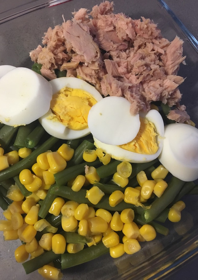Una foto de Ensalada de judías verdes