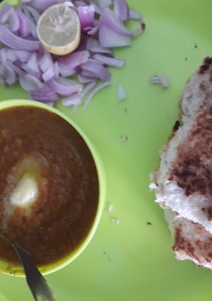 A picture of Pavbhaji.