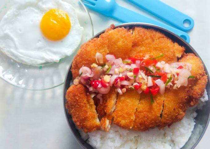 Resep Chicken Katsu With Sambal Matah Oleh Rara Debtasari Cookpad 