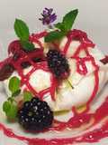 Mozzarella di bufala,e coulis di ribes