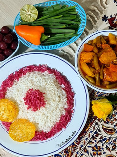 عکسی از دستور 🍀خورش لوبیا سبز با سینه مرغ🍀