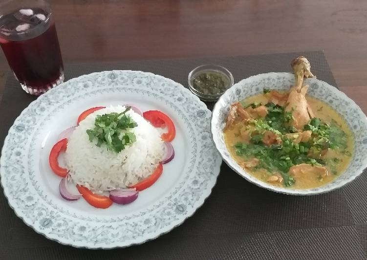 Steps to Prepare Homemade Chicken in coconut milk#my favourite Easter Dish contest