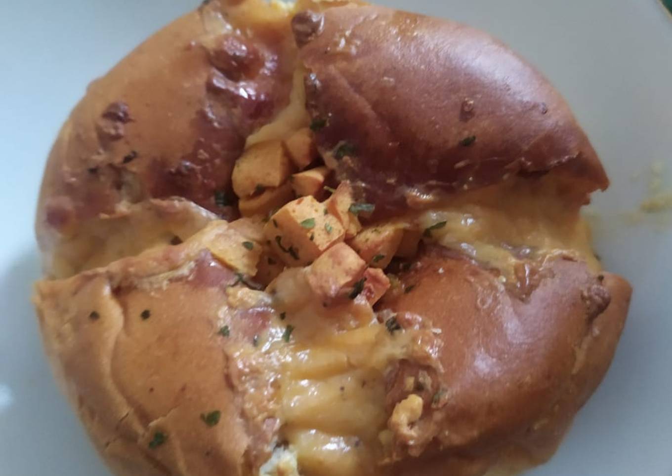Korean Garlic Cheese Bread Air Fryer Instan Homemade Creamcheese