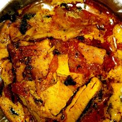 A picture of Besan ki machhli.