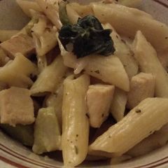 A picture of Vegan White Sauce Pasta.