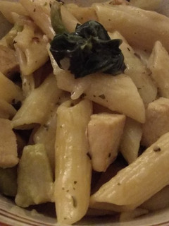 A picture of Vegan White Sauce Pasta.