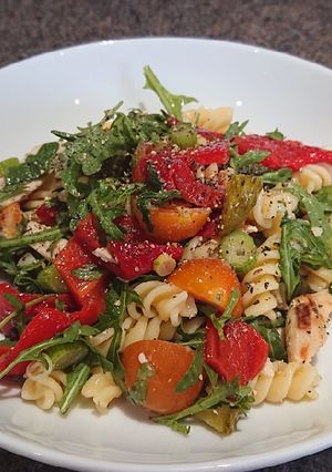 A picture of Quick Chicken And Pasta Salad.