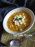 Sup Labu Ricotta