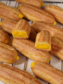 Foto resep Eclair Filling Custard Labu Kuning