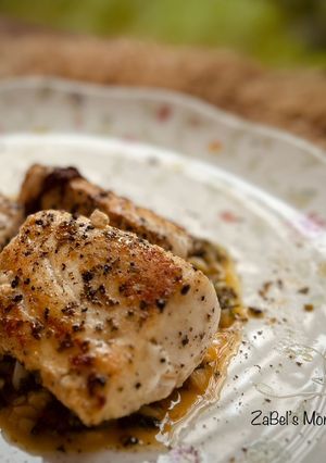Foto resep Fillet Gindara Panggang Saus Butter Lemon Black Pepper