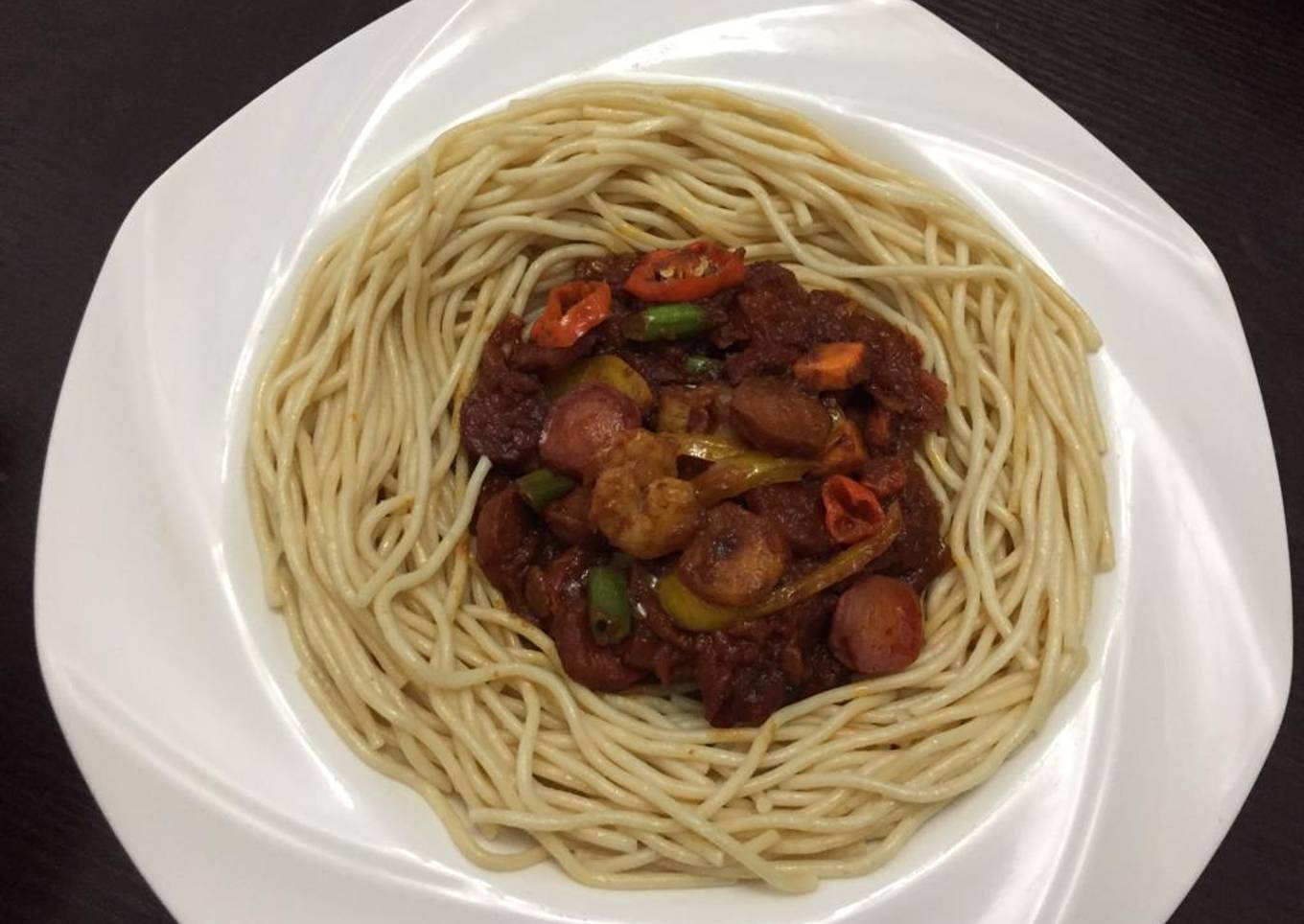Spagetti and sauce