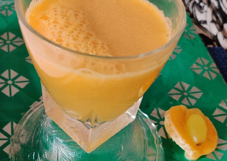 Recipe of Homemade Orange grapes juice