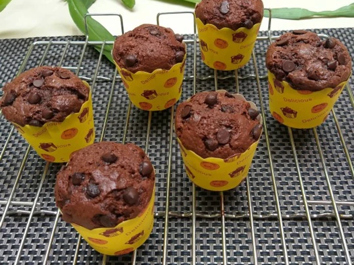 Langkah Gampang Menyiapkan Resep Choco Banana muffins yang Bisa Manjain Lidah Anti Ribet, Uenak Banget