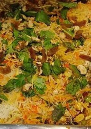 A picture of Veg biryani.