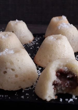 Une photo de Mini moelleux à la noix de coco et Nutella