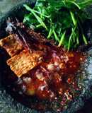 Sambel daun ketela rambat (godong telo)
