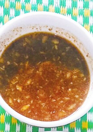 Hình của món Nước tương gừng.