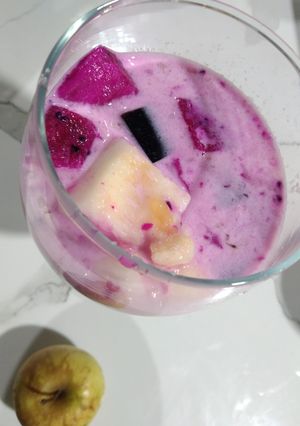 Foto resep Es buah nutrijell sirup leci