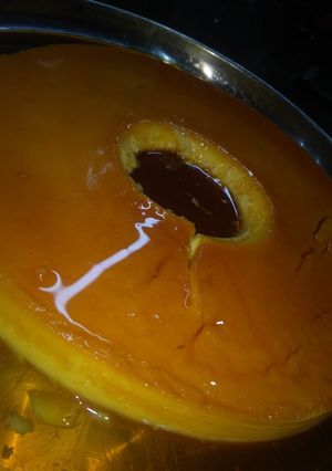 Una foto de Flan casero
