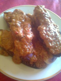 Foto resep Terong ungu bumbu Pecel