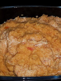Una foto de Puré de calabaza y calabacín
