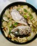 菇菇鮭魚豆腐味噌湯