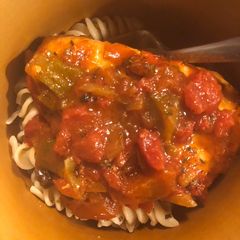 A picture of Chicken Cacciatore w/ Pasta.