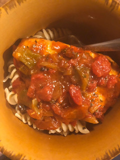 A picture of Chicken Cacciatore w/ Pasta.