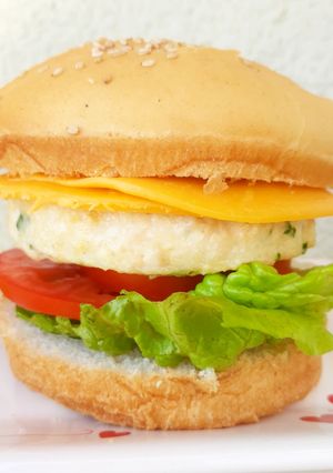 Una foto de Hamburguesas de pollo 🍔