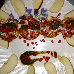 A picture of Farali potato basket chaat.