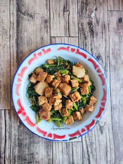 Foto resep Tumis kangkung tempe