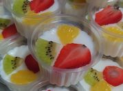 Gambar puding buah cup