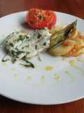 Cherne (pescado canario) al horno con base de papa
