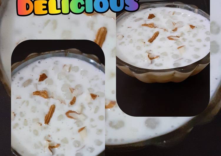 Recipe of Super Quick Homemade Sabudana Kheer